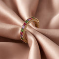 ELECTRA - Bague éternité multicolore
