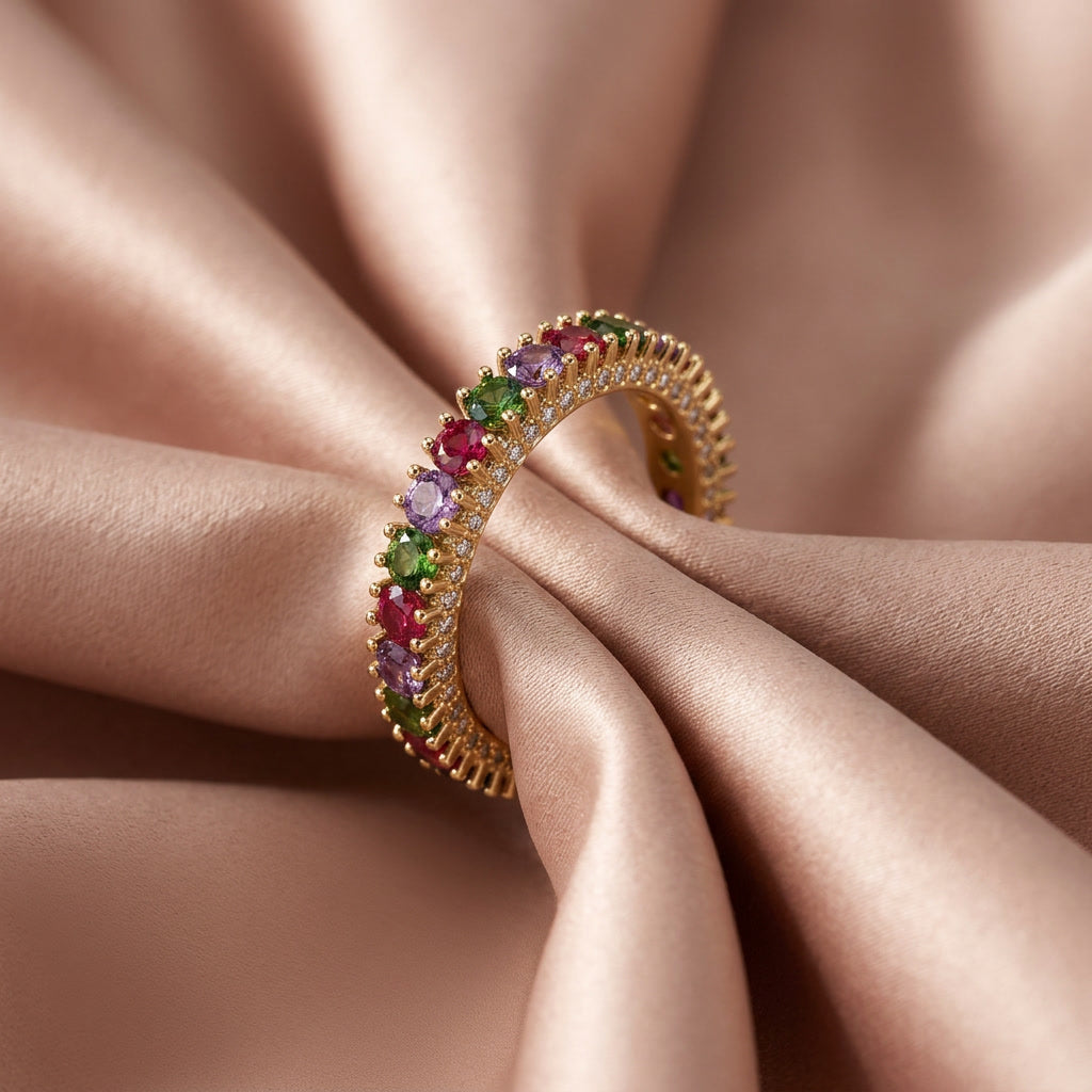 ELECTRA - Bague éternité multicolore