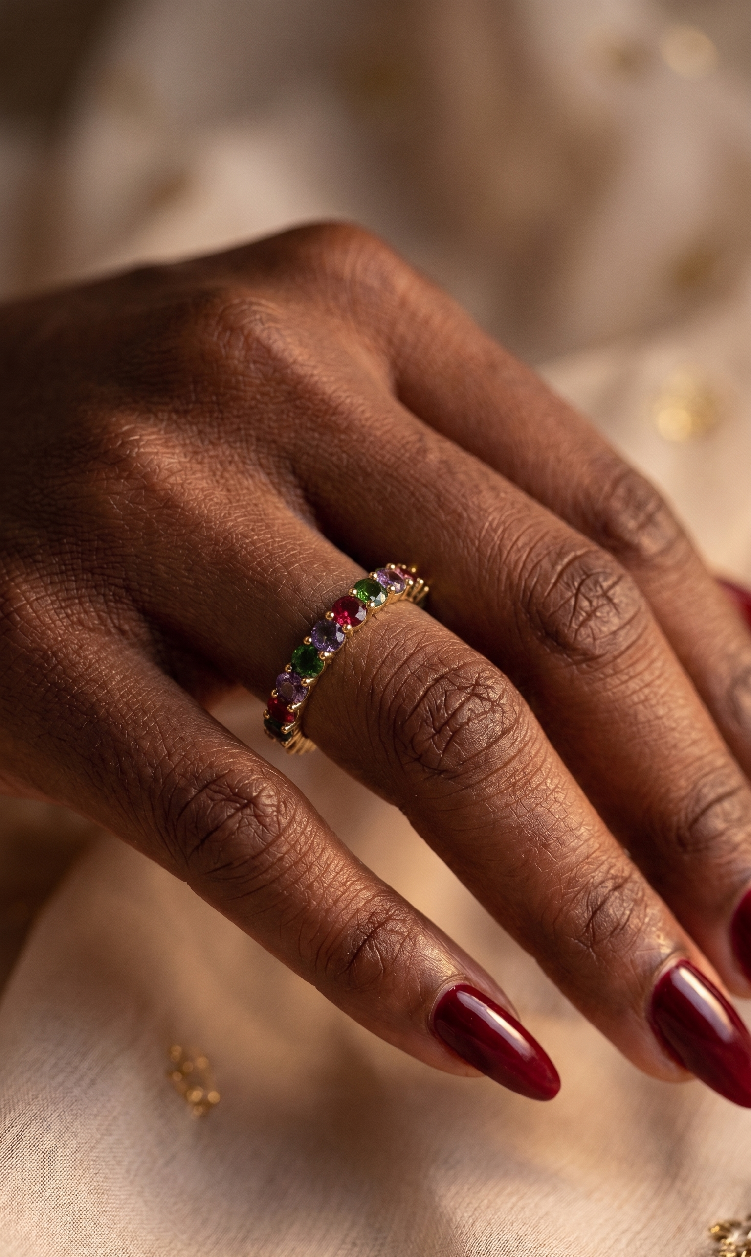 ELECTRA - Bague éternité multicolore