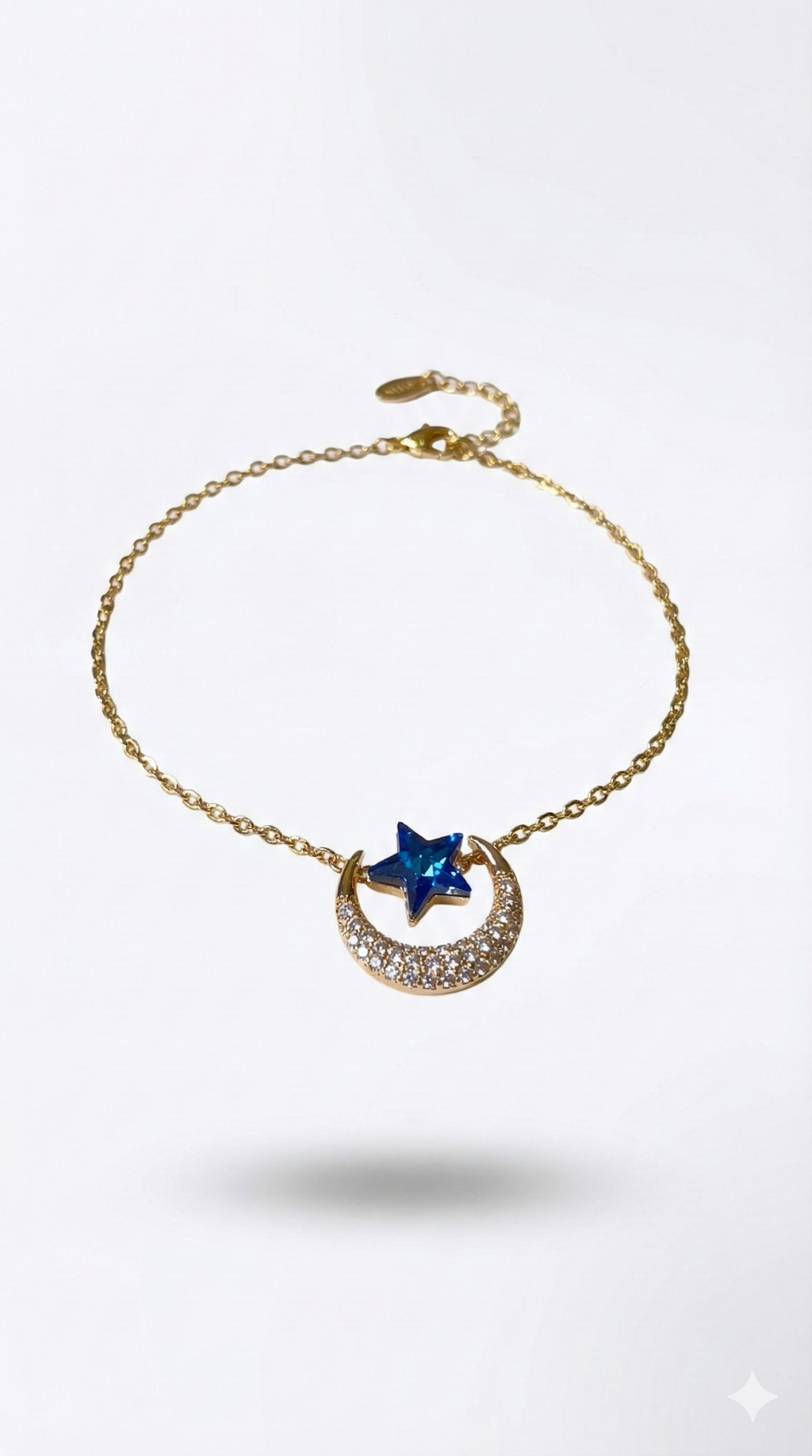 MOON STAR BLEU fond blanc