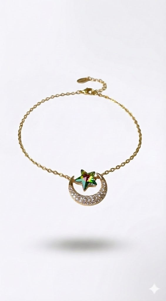 MOON STAR RAINBOW fond blanc